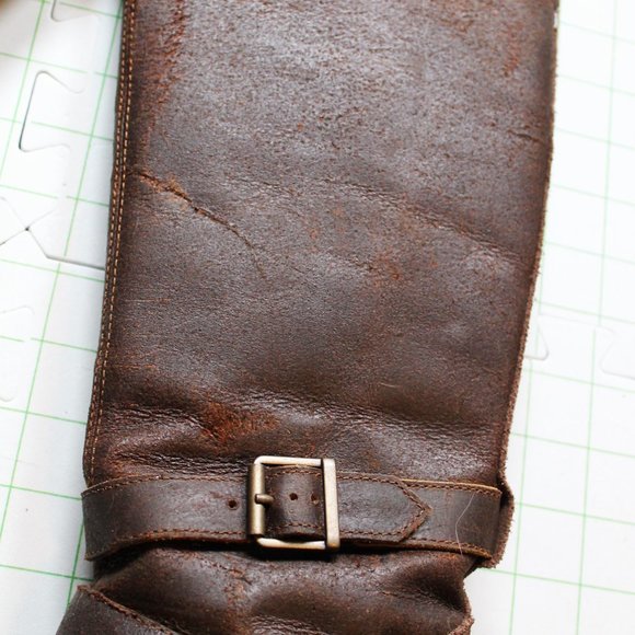 Timberland Tall Rugged Distressed Leather Boots Size 6 - Picture 3 of 5